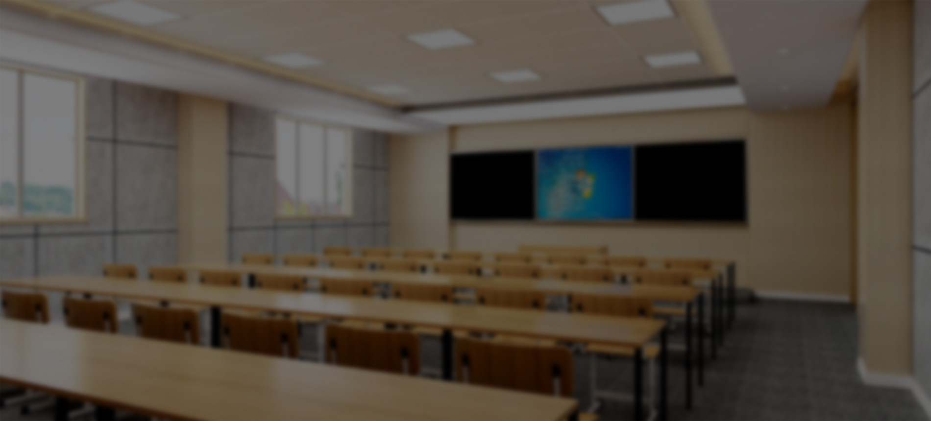 關鍵詞：智慧教室，標準化教室，深圳市武智科技，智能教學空間;描述：深圳市武智科技智慧教室解決方案中的標準化教室場景，體現規范、智能的教學空間配置。